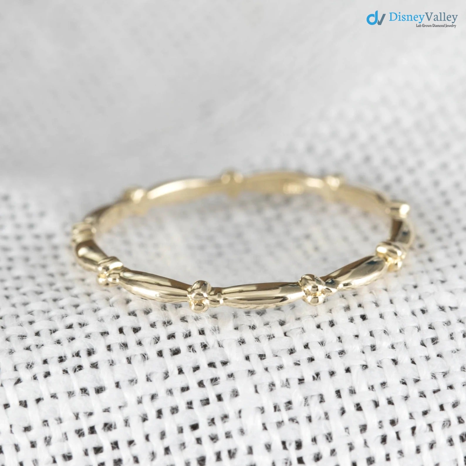 gold thin band, dainty wedding ring, delicate stackable rings, unique stacking ring Secondary image
