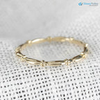 gold thin band, dainty wedding ring, delicate stackable rings, unique stacking ring