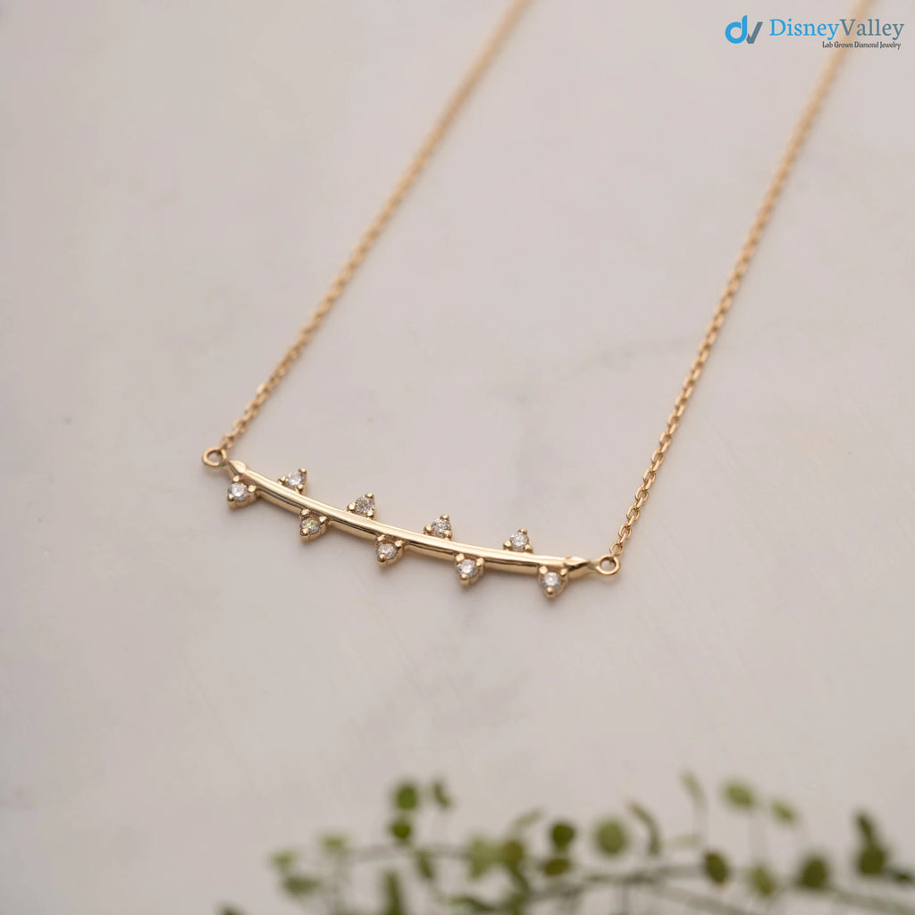 The Bryher Necklace VS1 D-E Lab Diamonds Solid Gold filled