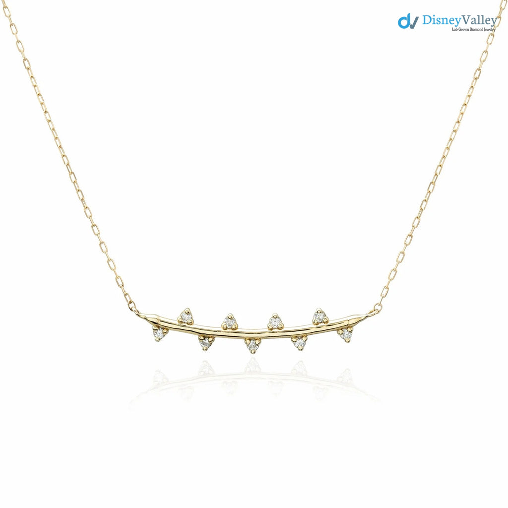 The Bryher Necklace VS1 D-E Lab Diamonds Solid Gold filled