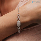 The Matilda Bracelet 2.0ct Baguette Pavé Art Deco Gold bracelet