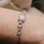 The Matilda Bracelet 2.0ct Baguette Pavé Art Deco Gold bracelet