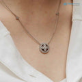 The Clover Pendant 1.0ct VVS D-F Lab Grown Diamond Pavé Set 14k White Gold