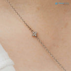 The Clover Pendant 1.0ct VVS D-F Lab Grown Diamond Pavé Set 14k White Gold