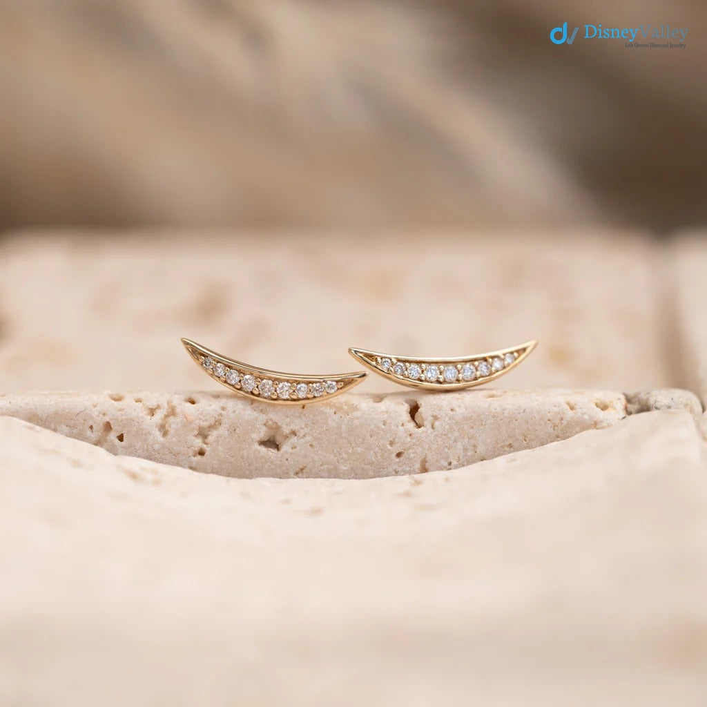 dainty pear cut lab grown diamond gold huggie hoop earrings