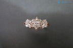 Marquise Diamond Unique Engagement Ring in Solid Rose Gold - DisneyValley 