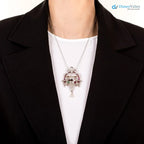 Art Deco Antique 4.6 ctw Flower Basket 925 sterling silver Pendant/Brooch