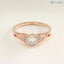 Women's Gold Oval Minimalist Solitaire Ring Simple Proposal Engagement Ring - DisneyValley 