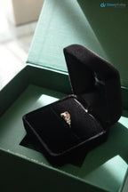 Pink Diamond Lab Grown Diamond Heart Shape Engagement Ring Jewelry Gifts Stackable Ring - DisneyValley 