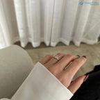 2 Carat Fancy Vivid Pink Radiant Cut Lab Diamond Engagement Ring - DisneyValley 