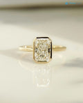 Radiant Cut Lab Grown Diamond Solitaire Engagement Ring - DisneyValley 