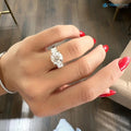 Big Breathtaking 3.5 Carat E/VS1 IGI Certified Diamond three stone Engagement Ring - DisneyValley 