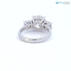 Big Breathtaking 3.5 Carat E/VS1 IGI Certified Diamond three stone Engagement Ring - DisneyValley 