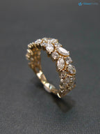 Diamond Wedding Ring with Marquise Diamond Unique Jewelry, Marquise Cut Ring - DisneyValley 