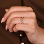 Curved Vintage Wedding Band