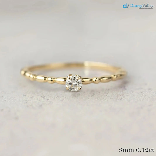 Excellent 2. ct Round cut lab Grown diamond engagement ring DisneyValley