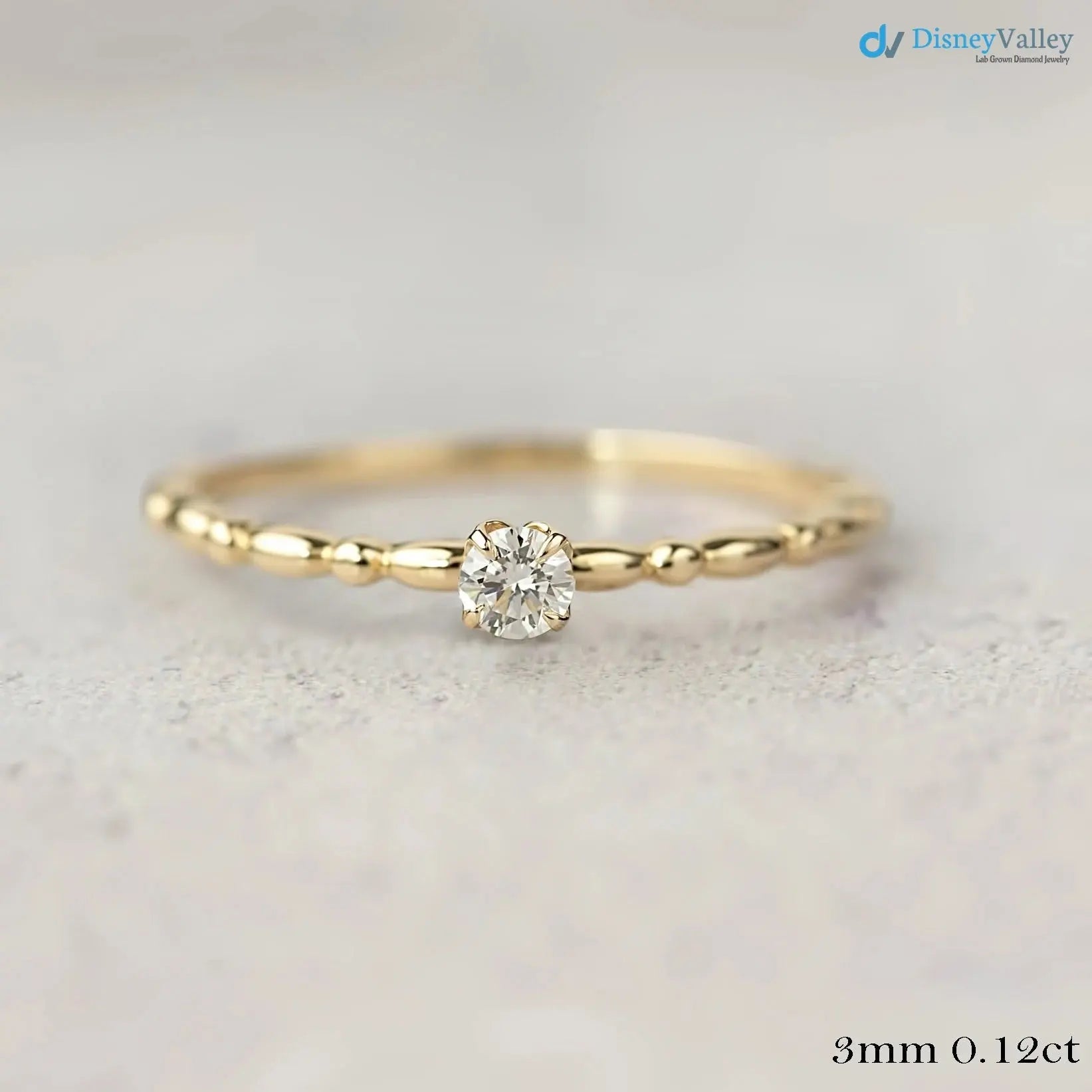 Excellent 2. ct Round cut lab Grown diamond engagement ring DisneyValley