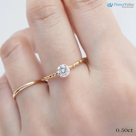Excellent 2. ct Round cut lab Grown diamond engagement ring DisneyValley