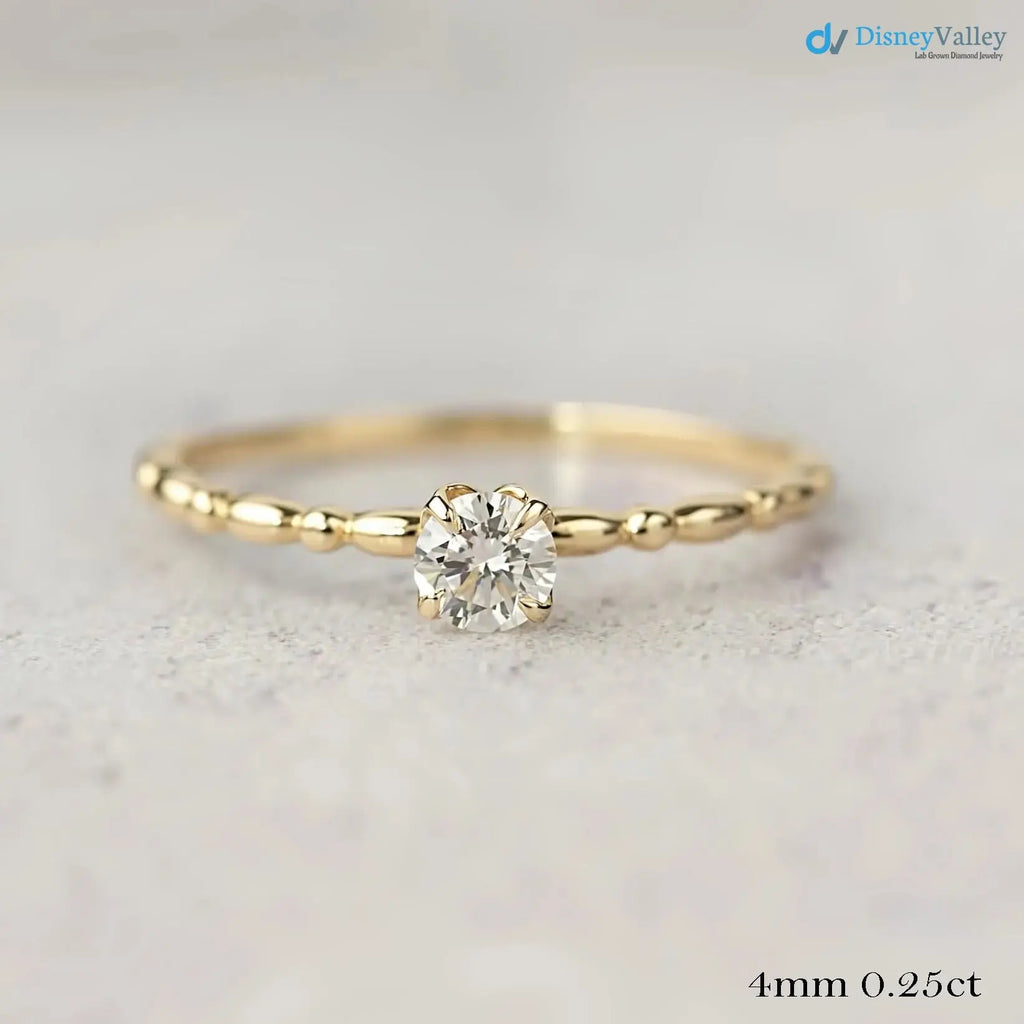 Excellent 2. ct Round cut lab Grown diamond engagement ring DisneyValley