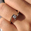 Bypass Diamond Ring In Round Cut Solitaire Design