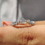 Curved Diamond Band With Round Cut
