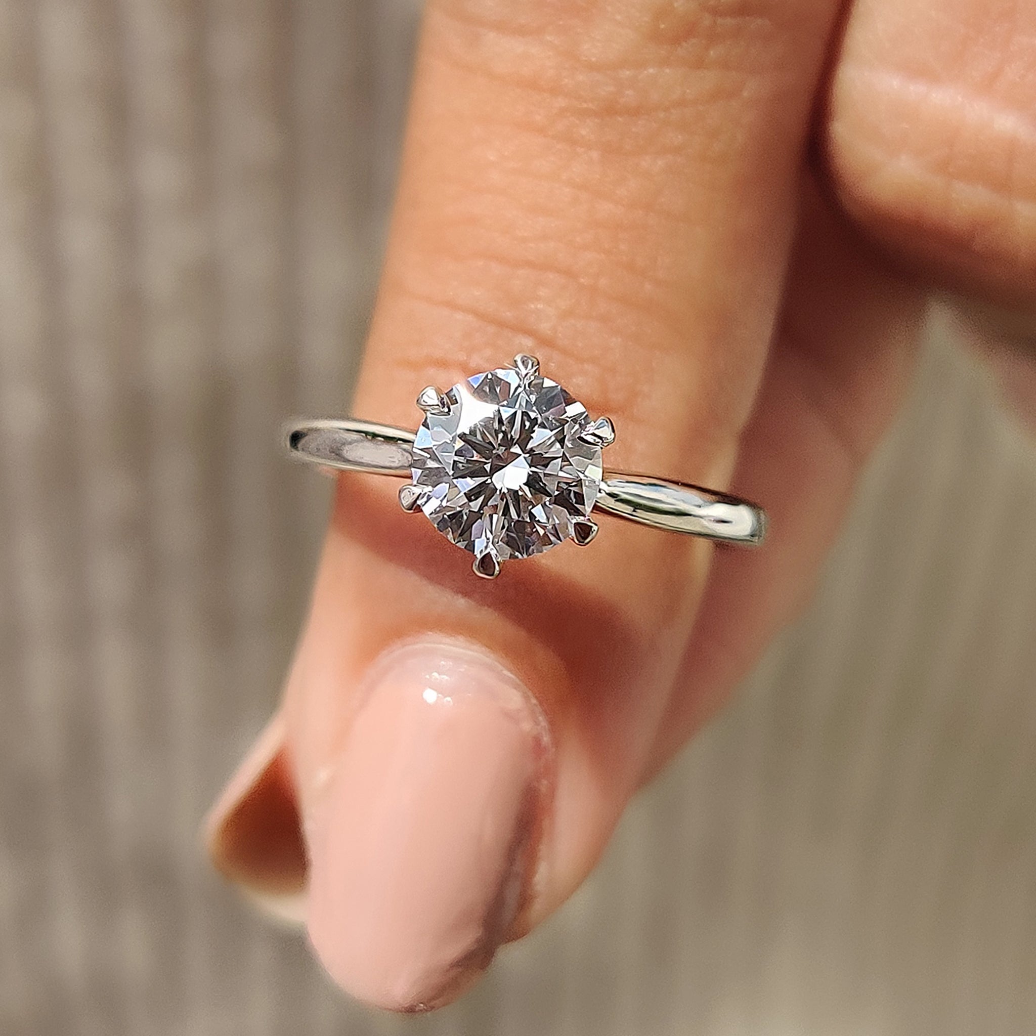 Brilliant Round Solitaire Engagement Ring Main image