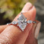 Marquise Engagement Ring In 3 Stone Setting