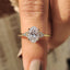 Oval Stone Engagement Ring In Muse Style