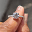 Round Cut Diamond Engagement Ring with Hidden Halo Design