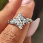 Marquise And Pear Diamond Ring