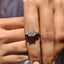 3 Stone Diamond Engagement Ring With Asscher and Baguette
