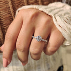 Lab Grown Round Diamond Ring In Share Prong Band