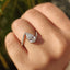 Pear Diamond Engagement Ring In Bypass Pave Setting