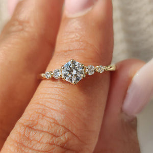 Round Cut 5 Stone Diamond Ring