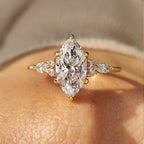Marquise Engagement Ring In Muse Setting