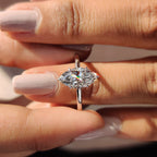 Marquise Diamond Engagement Ring in Classic Setting