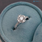 Feminine Detailing and Unique Diamond and Vintage Halo Wedding Rings - DisneyValley