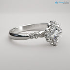 Feminine Detailing and Unique Diamond and Vintage Halo Wedding Rings - DisneyValley