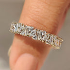 Marquise, Baguette and Round Diamond Full Eternity Band