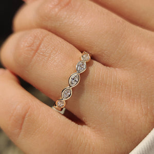 Eternity Style Marquise Diamond Wedding Band