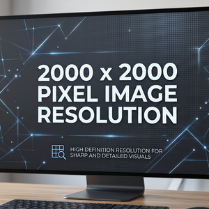 Output image quality must be exactly 2000 x 2000 pixels.