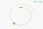 Gold Bezel Setting lab grown Diamond Bracelet Gift for Her - DisneyValley