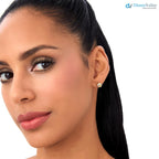 Gold Knot Stud Two-Tone Gold Interwoven Knot Earrings - DisneyValley