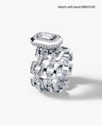 NORTHSTAR Emerald Cut Diamond Gold Engagement Ring