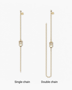 LA PAZ Gold Charm Bracelet with 0.20ct Black Diamonds