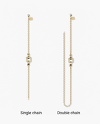 NORTHSTAR Gold Charm Bracelet with 0.16ct Black Diamonds