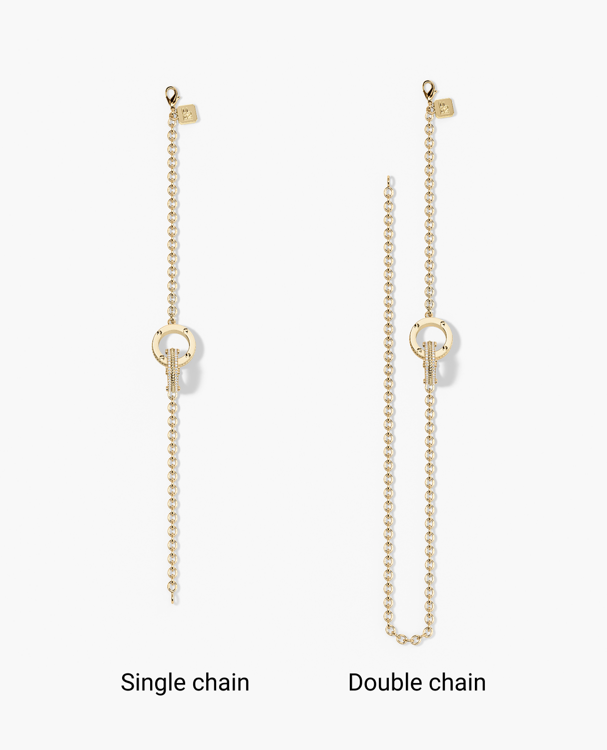 ROPES Gold Charm Bracelet with 0.20ct Diamonds