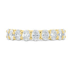 1.35 TCW Oval CVD Diamond Full Eternity Wedding Band