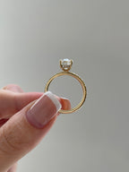 2.0-4.0 CT Oval Cut Lab Grown Diamond Hidden Halo & Pave Engagement Ring