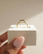 1.67-3.67 CT Radiant Cut Lab Grown Diamond Bezel Engagement Ring